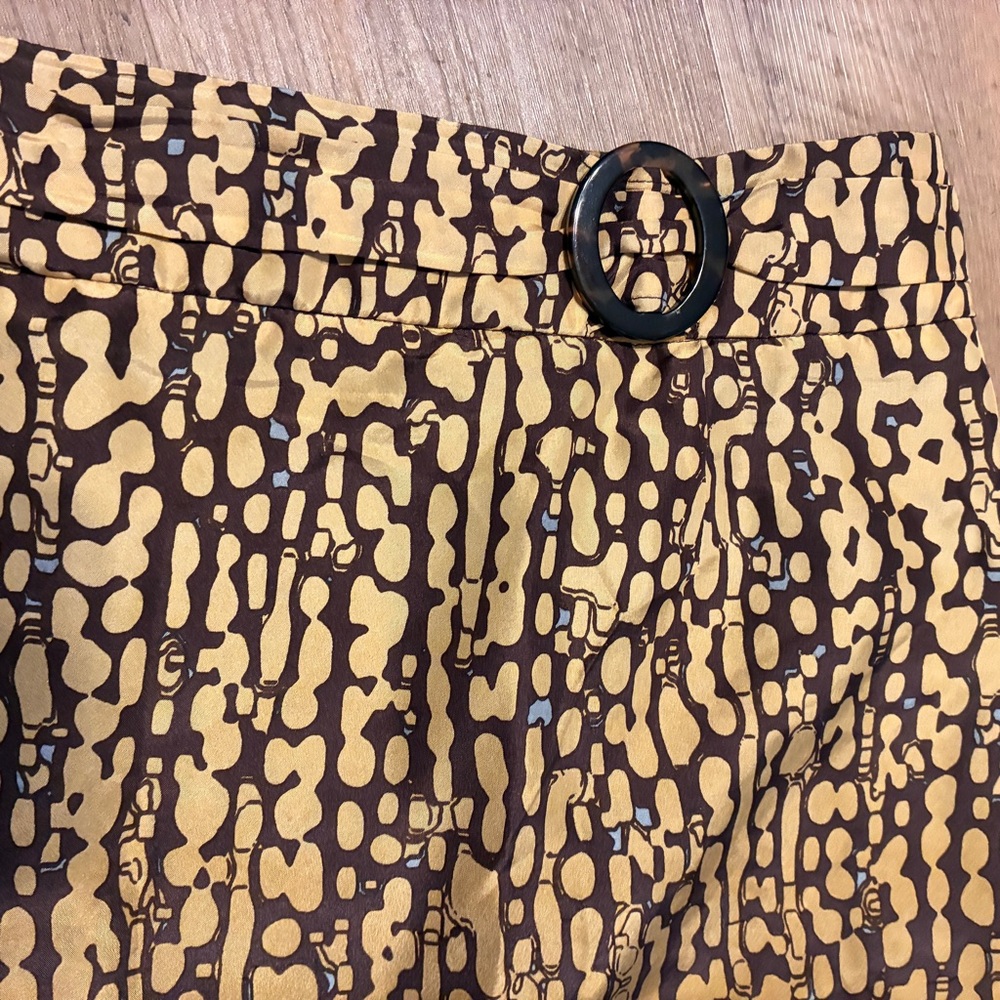 Pendleton Silk 100% Gold (Mustard) And Brown Penc… - image 3